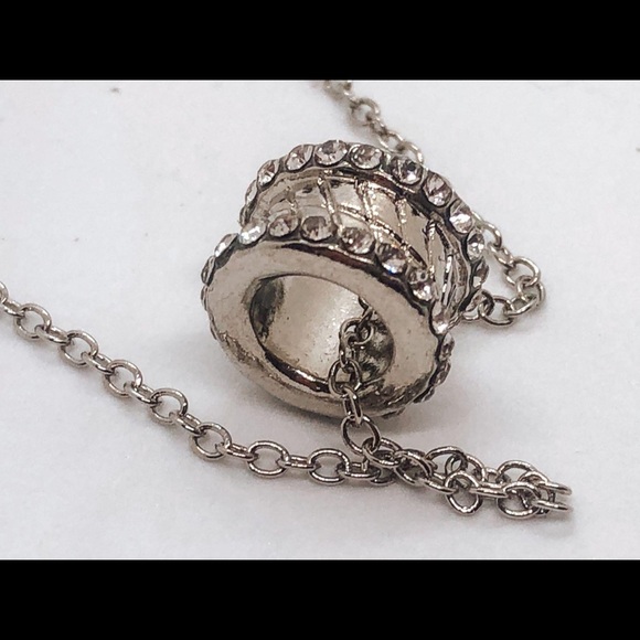 NEW Silver Pave Necklace - Picture 2 of 4